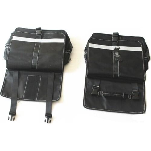 2x Universal Waterproof Saddle Bags Rider Motorbike Panniers Luggage Bag Custom For Honda Yamaha Kawasaki Suzuki Touring
