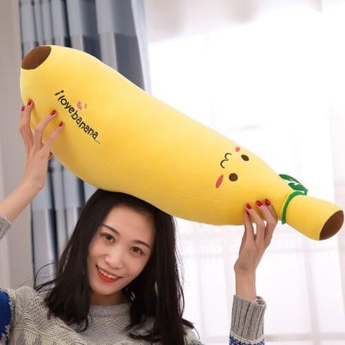 35/50/70/80CM Cartoon Banana Plush Toy Soft Plant Banana Pillow Super Soft Kids Toys Baby Kids Home Decoration Christmas Gift