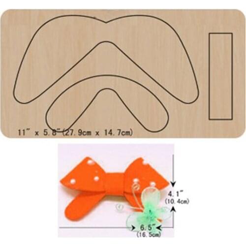 4Sizes Bow Decorative Cutting Dies 2021 New Handmade Bowknot Die Cut &Wooden Dies For Cut Leather Cloth Craft Die Mould