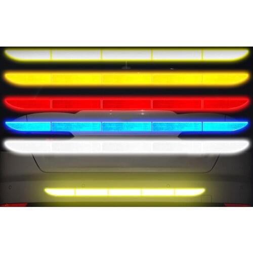 5pcs/set Car Reflective Stickers Waterproof Car Warning Sticker Reflective Tape