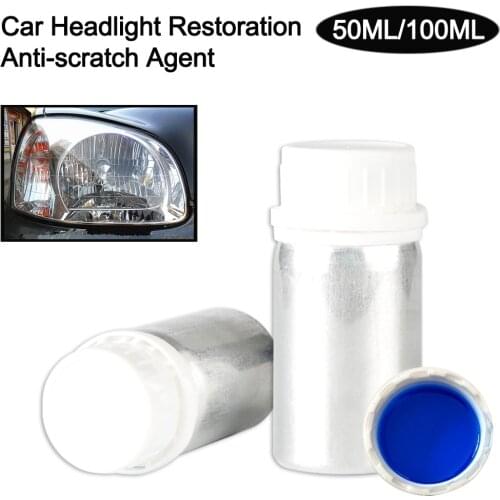 50/100ML Car Headlight Repair Liquid Lamp Retreading Agent Glitter Auto Polish Restoration Anti-scratch Agent