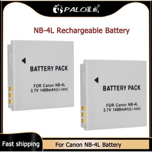 PALO NB-4L NB4L NB 4L Rechargeable Battery For Canon IXUS 30 40 50 55 60 65 80 100 PowerShot SD1000 1100 L10 NB-4L Battery