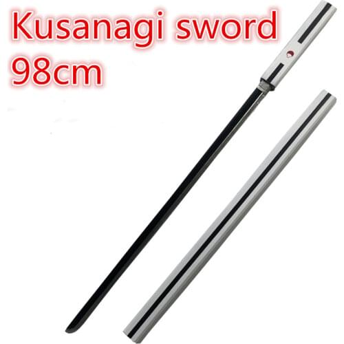 Anime Katana Black white Kusanagi sword plover blade Weapon Prop Role Play Yamato Tateru Weapon PU Model Toy Prop cosplay 98cm