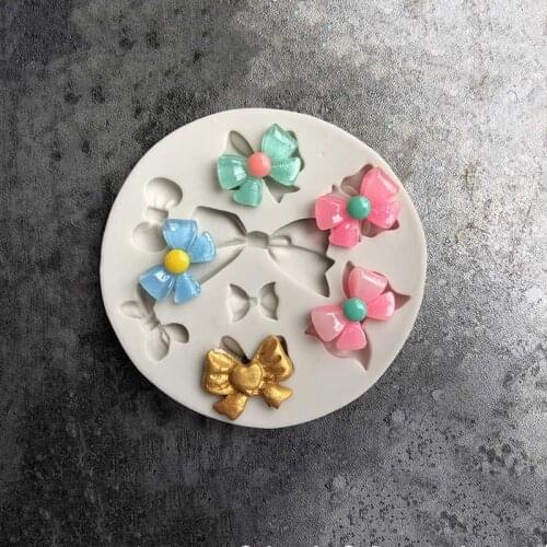 Aouke exquisite Bow Mould Cake Decoration Tool Chocolate Mould Silicone Mould Soft Pottery Mould