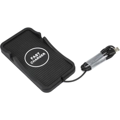 Wireless Charging Pad Car 10W Qi Fast Charging Phone Holder Mount Non-Slip Silicone Pad Mat for iPhone 12 /12 Pro /X