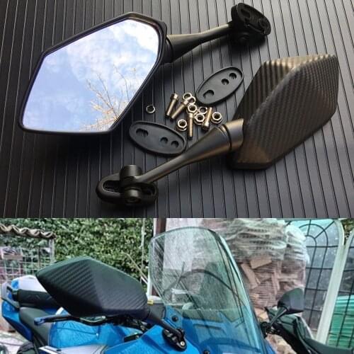 Motorcycle Mirror Racing Motorbike Sport Bike Rear View Mirrors Case for Kawasaki Ninja 250 300 500 R ZX6R ZX9R ZX10R ZX14R