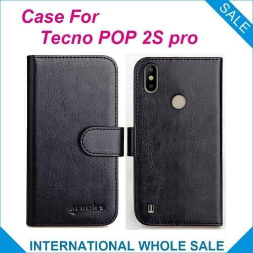 For Tecno POP 2S pro Case 6 Colors Flip Slots Leather Wallet Cases For Tecno POP 2S pro Cover Slots Phone Bag Credit Card