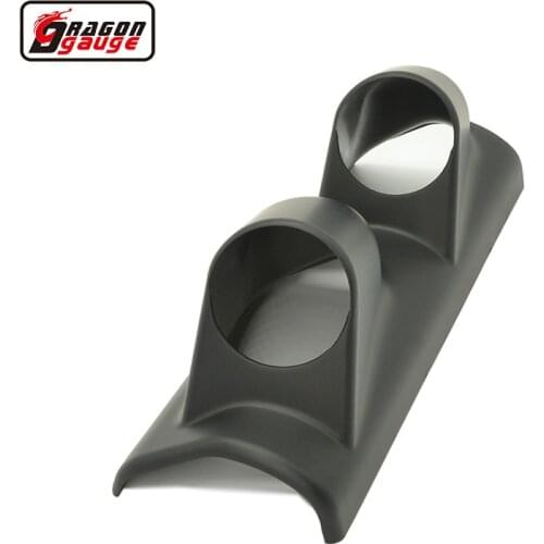 Dragon gauge 52mm volt gauge pods 2 Hole Left Hand column Drive Car A Pillar Black Triple Gauge Holder Gauge Pods