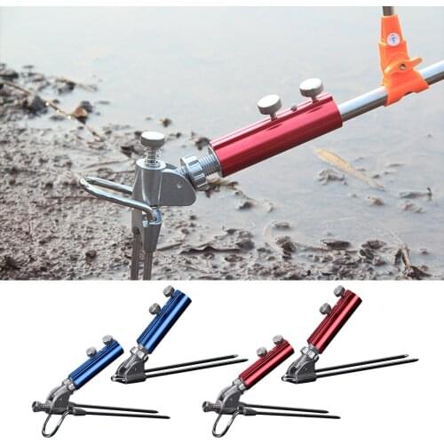 Ground Fishing Rod Holder Stand Adjustable Fish Rods Support Blue Rotatable Casting Spinning Rod Rack Holder Tackles