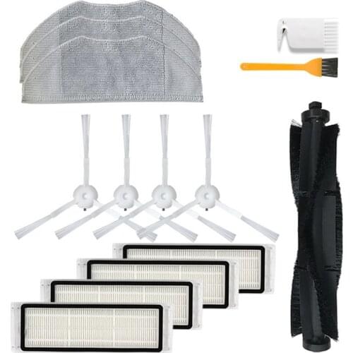 For 360 S7 S5 Roller Brush Side Brush Replacement HEPA Filter Cleaning Rag for 360 S7 S5 Sweeping Robot Spare Parts