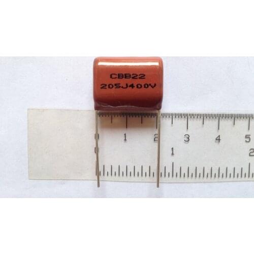 CBB22 205J 400V 2UF P=20MM CBB metal film capacitor