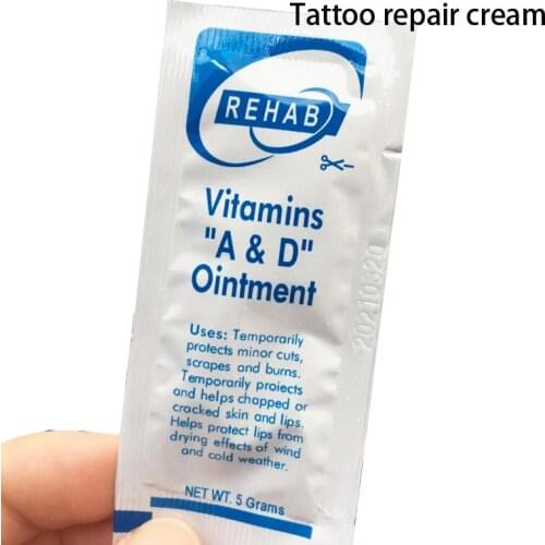Tattoo Repair Cream 100PCS Set Of Milky White A&D Scar Healing Restoring Ointment Vitamin Rich Nutrition Independent Packaging