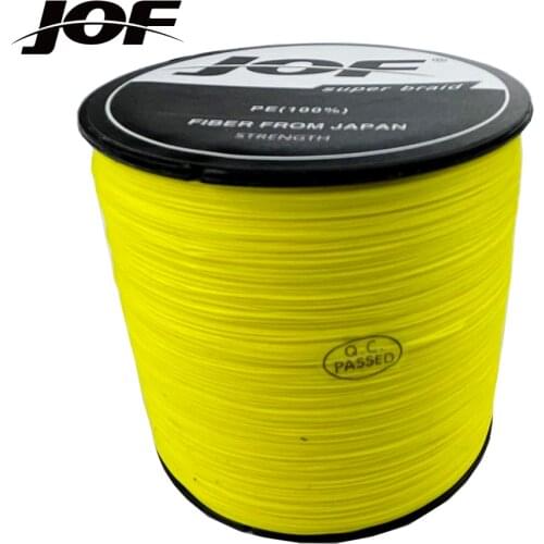 JOF 300M 12 Strands PE Braided Fishing Line Multifilament Super Strong Fishing Line Multicolour Sea Fishing Line