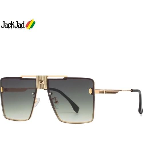 JackJad 2021 Fashion Cool Metal Square Style Gradient Sunglasses Men Vintage Classic Brand Design Sun Glasses Oculos De Sol 0236