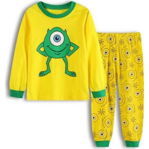 Newest Boys & Girls Pajamas Drop Shipping Children Long Sleeve Sleepwear Pyjamas Kids Pijamas Baby Underwear Sets