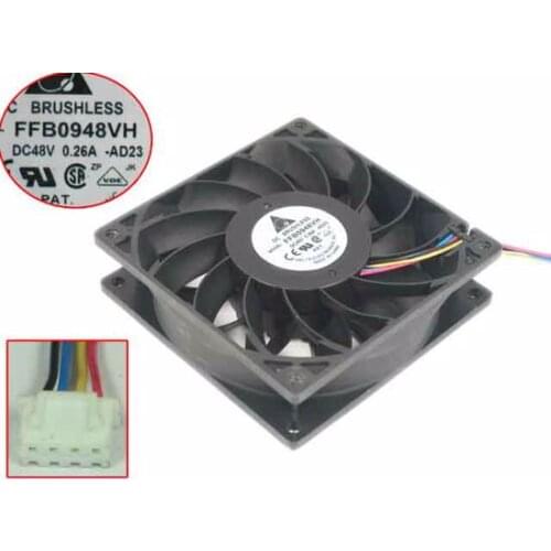 Detla Electronics FFB0948VH AD23 DC 48V 0.26A 90x90x25mm Server Cooling Fn