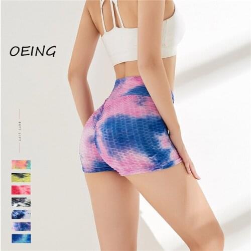 Yoga Shorts Spandex Shorts Running Shorts Women Print Quick Dry Shorts Gym Sport Shorts Breathable