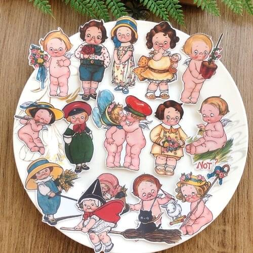 Cute doll Creative Sticker For Album decoration Luggage Phone Styling Home Toy cartoon Stickers