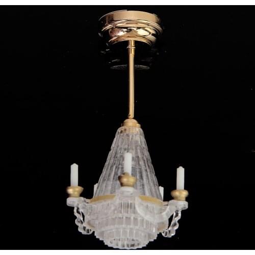 3 PCS 1:12 Dollhouse Minatures Furniture Accessories Desk Light LED Ceiling Lamp Model Dollhouse Decoration