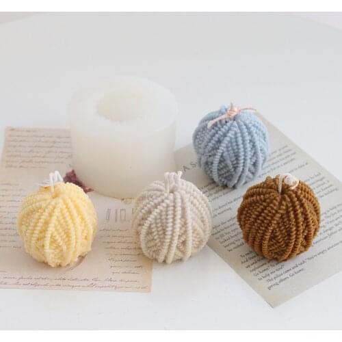 Yarn Ball Silicone Material Handmade Candle Mold DIY Aromatherapy Soap Molds Chocolate Cake Mould Home Decoration