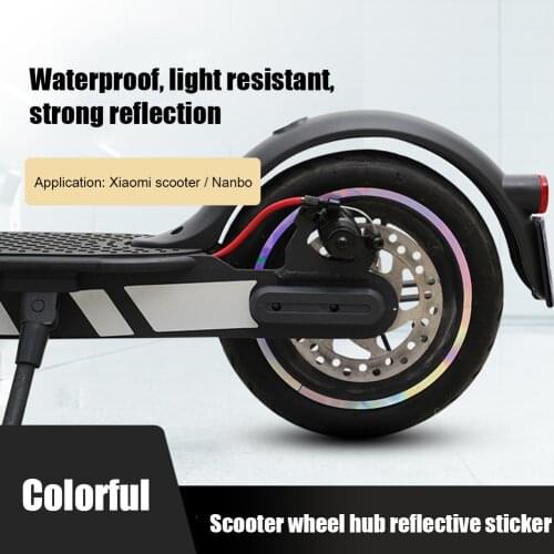 Wheel Hub Protective Reflective Sticker for Xiaomi M365 Pro 1s PRO 2 Electric Scooter Accessories Multicolor Wheel Sticker