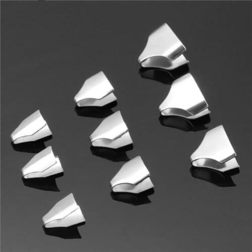 100pcs Stainless Steel Clasps Hooks Cord End Caps Chain Leather Rope DIY Jewelry Making Bracelet Necklace Accessories Supplies