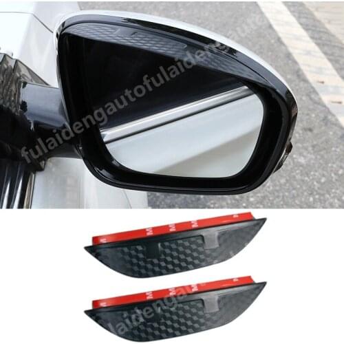 For Nissan Teana Altima 2019-2020 Carbon fiber ABS Rearview mirror rain eyebrow Rain Snow Shield Guard Car Styling Accessories