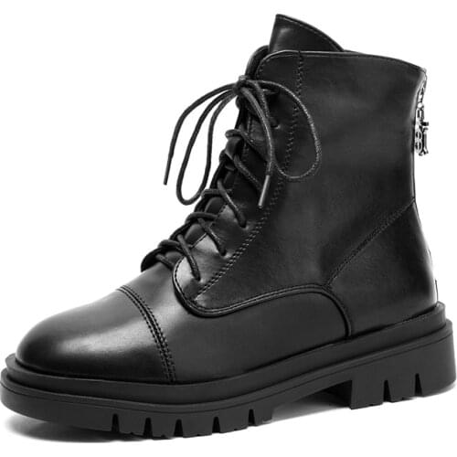 Womens boots beautiful girl autumn and winter new style British style popular Martin boots
