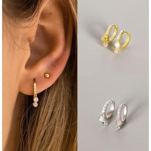 925 Sterling Silver Ear Buckle For Women High Quality Hoop Earring Gold And Silver Earring Fashion Jewelry Birthday Gifts