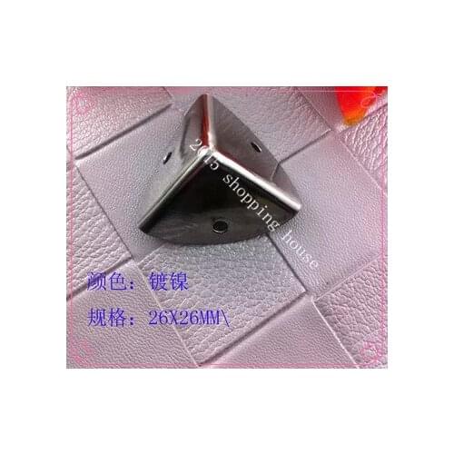 01 Corner Brackets 26MM side angle silver decoration gift box package box four corner angle iron angle 26mm*26mm