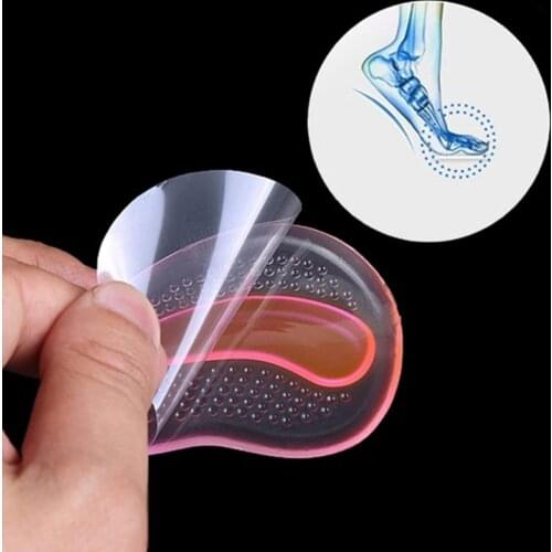 1Pair Gel Silicone Forefoot Pads Insoles Inserts Massager Anti-Slip Pain Relief Anti-wear High Heel Sole Pad foot Care Tools
