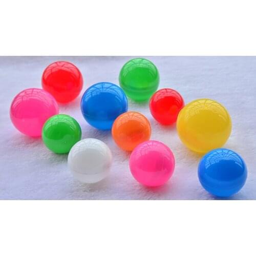 100pcs colorful lottery draw open ball mixed color 4cm game balls free shipping