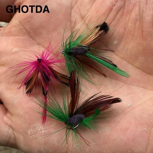 32pcs/set Crlorful Batterflies Salmon Dry Flies Fish Hook Lures fishing pesca