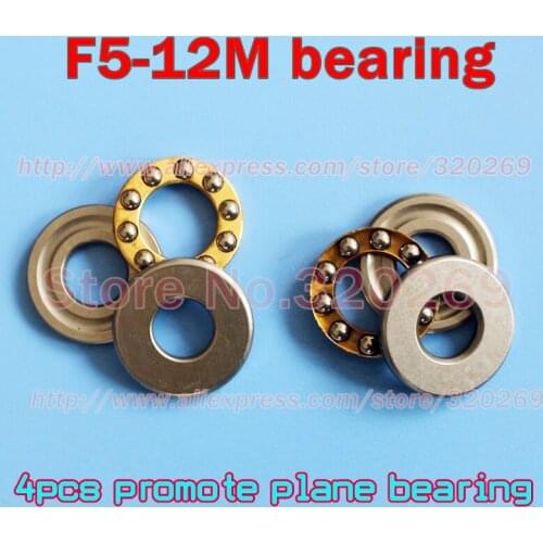 4pcs F5-12M 5*12*4mm Axial Shaft Thrust Ball Bearing Assembly Plane BA5 AKL5