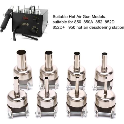 850 Universal Nozzle Soldering station Hot Air Stations Gun Welding Nozzles