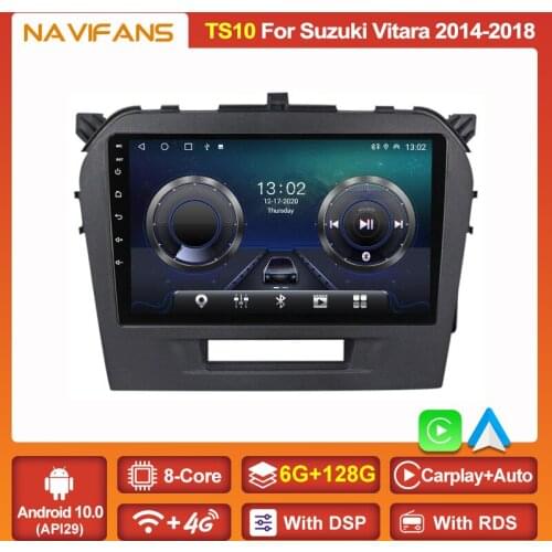 Ram 6G+128G 2 Din Android 11 Car Radio For Suzuki Vitara 2015 2016 2017 Multimedia Video Player GPS Auto Audio Dvd Carplay Wifi