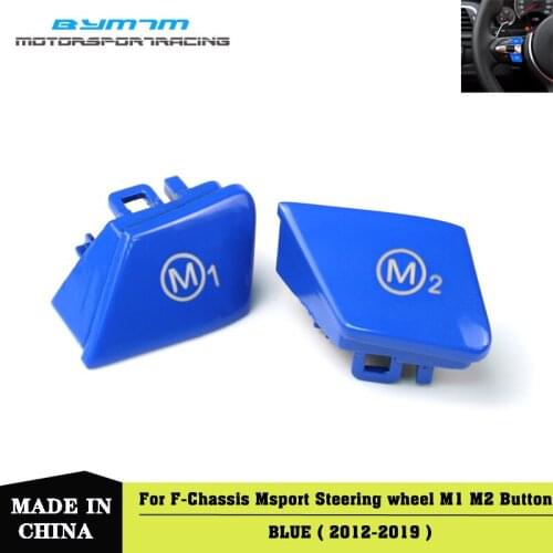 Car Steering Wheel M1 M2 Mode Switch Button Blue For BMW M3 M4 M5 M6 F80 F82 F10 F15 F16 F21 F30 F32 F33 F36 F06 F12 Sport