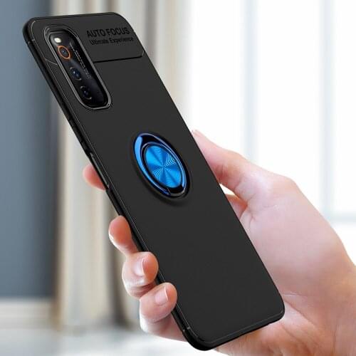 IQOO Neo 3 Case Magnetic Car Holder Case For Vivo iQOO Neo 3 Case 360 Rotating Finger Ring Phone Cover For iQOO Neo3 Capa Shell