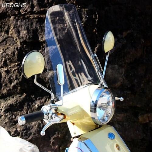 KCSZHXGS universal motorcycle windshield motorbike windscreen high clear PC non-broken rainproof wind proof screen