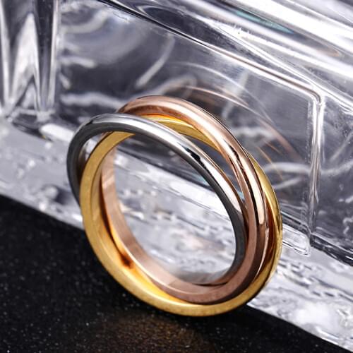 MANGOSKY 6mm Stainless Steel Ring For Men and Women