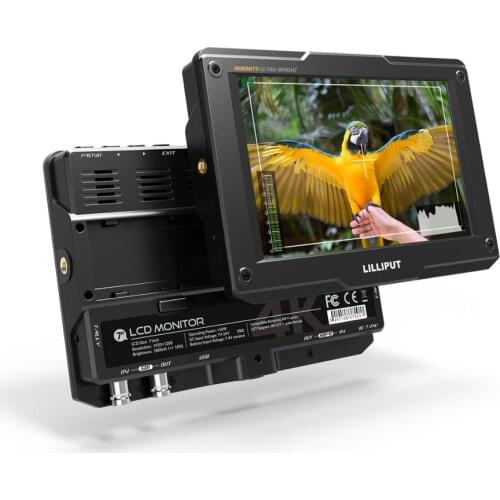 Lilliput H7S 7 Inch Op Camera Dslr Field Monitor 3D Lut 1800Nits Ips Fhd Video Focus Ondersteuning 4K Cable - Compatible 3G-SDI