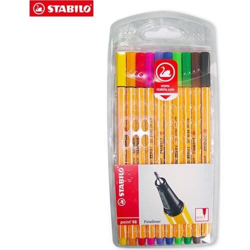 Stabilo Point 88 Pen Sets Wallet Set Micron Liner Fiber Pens Sketch Marker Colores Drawing Manga Student School Art Supplies
