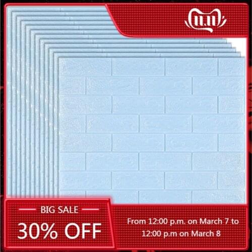 3D Foam Wall Stickers Self-adhesive Ceiling Sticker Self-loading Wallpaper Roof Decoration Kids Room Office Foam Soft Panels