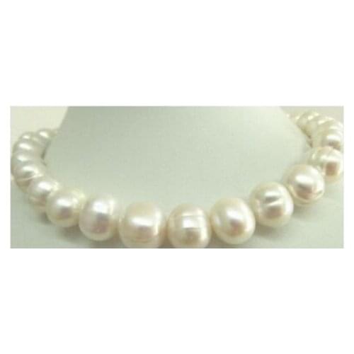 HUGE 18"12-13MM SOUTH SEA WHITE CREAM PEARL NECKLACE VERY GOOD LUSTER AAA+001 Factory Wholesale price Women Gift word Jewelry