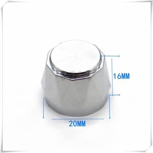 2 Piece 20*16MM silver plating plastic knob potentiometer rotary encoder volume switch knob suitable for flower shaft 6MM