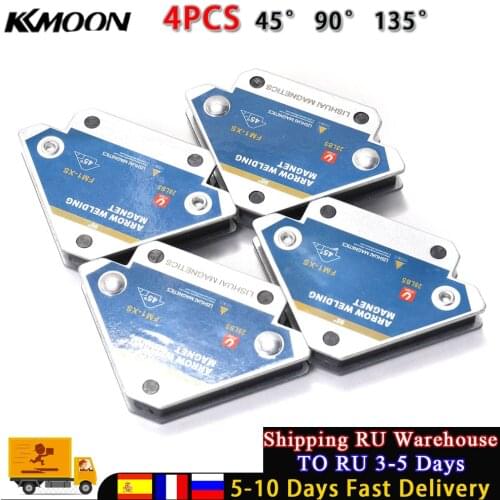 Welding Fixer 4pcs Magnetic Welding Fixer 45° 90° 135° Multi-angle Magnet Weld Positioner Ferrite Auxiliary Locator Tools