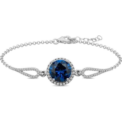Tevuli 925 Sterling Silver Sapphire Bracelet