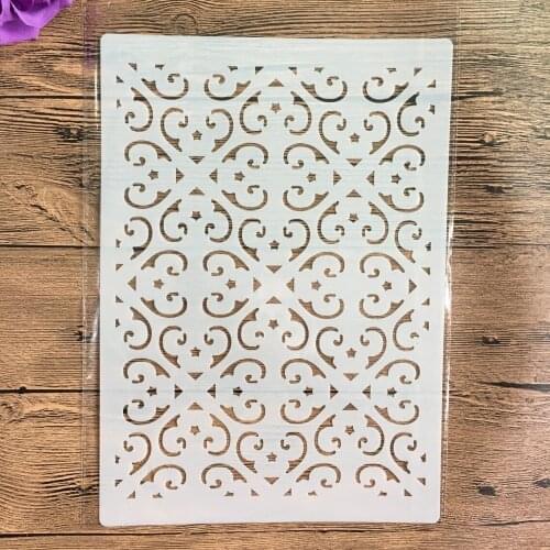 A4 flower texture, diy decoration, wall stencil, scrapbook, embossing album, decorative, paper card template drawing stencils