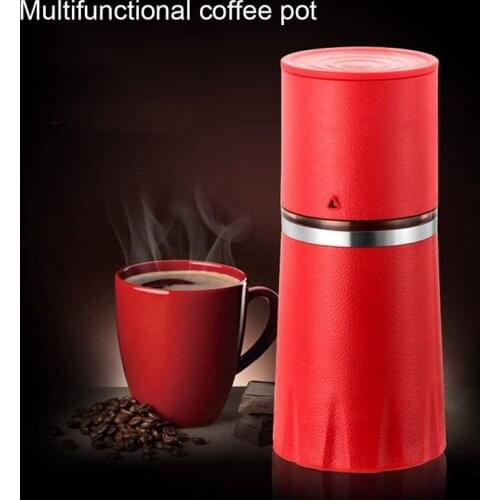 1 PC 4 In 1 Integrated Multi-function Manual Rotating Portable Grinding Coffee Cup Camping Travel Grinding Cup Coffee Tools