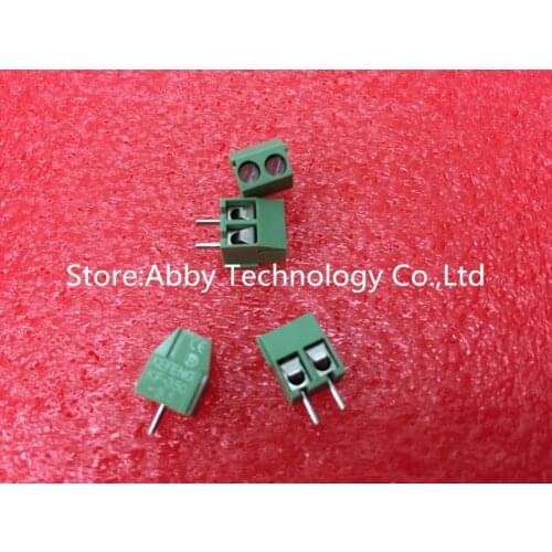 100PCS KF350-3.5-2P KF3501 "- "Screw 2Pin 5.0mm Green Straight Pin PCB Screw Terminal Block Connector